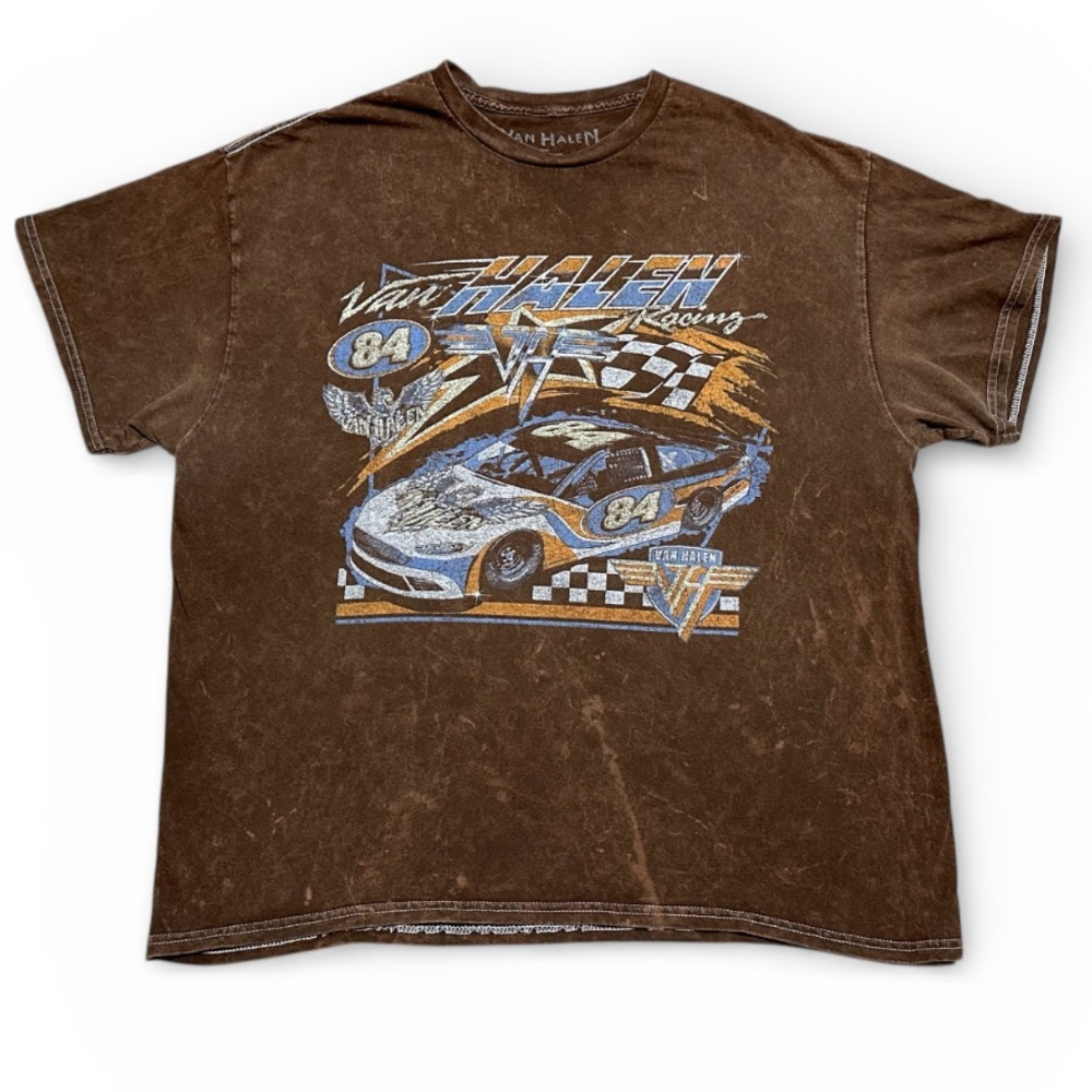 VAN HALEN RACING 84 T-shirt size Large retro